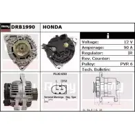 Генератор REMY W67D2P DRB1990 Honda Accord 6 (CK, CG, CH) Седан 1.6 i (CG7) 116 л.с. 1998 – 2002 D B3100