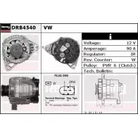Генератор REMY DRB4540 1857353 4D2PR D B5650