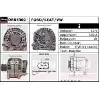 Генератор REMY 428QIF Jeep Compass (MK49) 1 Кроссовер 2.0 CRD 140 л.с. 2006 – 2024 DRB5360 DB 6470