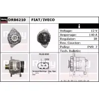 Генератор REMY DB7 320 Fiat Ducato (250) 3 Кабина с шасси 2.3 120 Multijet 2.3 D 120 л.с. 2006 – 2024 DRB6210 LQHTAB