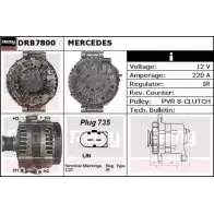 Генератор REMY 1857476 DB89 10 BZJYV DRB7800
