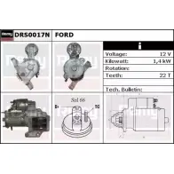 Стартер REMY PGG6C9 DS1127 N DRS0017N Ford Mondeo 3 (GE, B4Y) Седан 3.0 V6 24V 204 л.с. 2004 – 2007