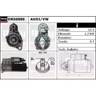 Стартер REMY Audi Q7 (4L) 1 2006 – 2015 DRS0086 DS11 96 DY46B