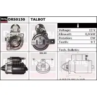 Стартер REMY DS12 60 1859052 8K1ASSW DRS0150