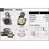 Стартер REMY DRS0154 DS12 64 2N6H49D Mazda MPV (LW) 2 Минивэн 2.5 V6 170 л.с. 1999 – 2002