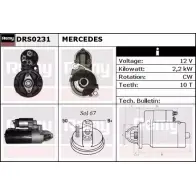 Стартер REMY BZZUB5 DRS0231 DS 1341 Mercedes R-Class (W251) 1 2005 – 2017