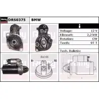 Стартер REMY Bmw 7 (E65, E66, E67) 4 Седан 4.4 745 d 300 л.с. 2005 – 2005 DRS0375 DS14 85 H9CHP