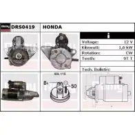 Стартер REMY 0O1W0E DRS0419 DS15 29 Honda Legend 4 (KB) 2004 – 2013