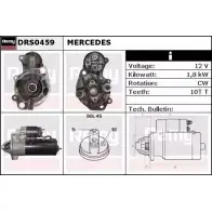 Стартер REMY D S1569 DRS0459 Mercedes S-Class (W140) 3 Седан 4.2 S 420 (140.042) 279 л.с. 1993 – 1998 FZGKG