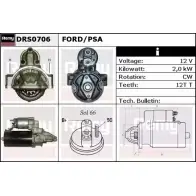 Стартер REMY DRS0706 VAI1Q8 Ford Transit Custom 1 (V362) 2012 – 2020 DS 1816