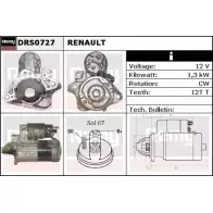 Стартер REMY DRS0727 Renault Modus (FJP0) 1 Хэтчбек 1.4 (JP01. JP0J) 98 л.с. 2004 – 2025 OSR60E5 DS1 837
