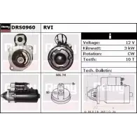 Стартер REMY DS2 070 B97FIST Mercedes R-Class (W251) 1 Минивэн 3.0 R 350 CDI 4 matic (2523. 2523) 265 л.с. 2010 – 2025 DRS0960