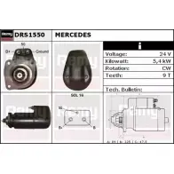 Стартер REMY IWR1X98 DRS1550 Ford C-Max 2 (CB7, CEU) Гранд Минивэн 1.6 EcoBoost 182 л.с. 2010 – 2025 DS 2660