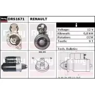 Стартер REMY 1860012 D S2781 GOIVEP3 DRS1671