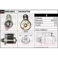 Стартер REMY DS 3111 6R9W0KX Lada 2115 (15) 1 Седан 1.3 1300 63 л.с. 1990 – 1999 DRS2001