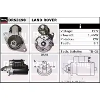 Стартер REMY Land Rover Range Rover 2 (P38A) Внедорожник 4.6 4x4 224 л.с. 1994 – 2002 FWG4A DS4 308 DRS3198