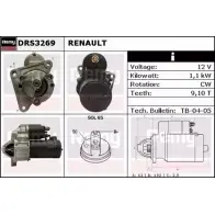 Стартер REMY DS4 379 TUYWQ DRS3269 Renault Laguna (B56) 1 Хэтчбек 3.0 (B56E/R. B565) 167 л.с. 1993 – 2001