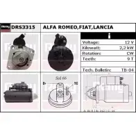 Стартер REMY DS 4425 8VLHM DRS3315 Fiat Linea (323) 1 2006 – 2018