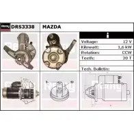 Стартер REMY QTT51 D S4448 Mazda 626 (GE) 4 Хэтчбек 2.5 24V 163 л.с. 1994 – 1997 DRS3338