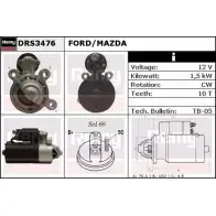 Стартер REMY LYXPOY DS458 6 Ford Maverick 2 (TM) Внедорожник 2.0 16V 124 л.с. 2001 – 2025 DRS3476