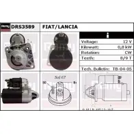 Стартер REMY DS46 99 3RK4PD0 DRS3589 Fiat Palio (178) 1 Универсал 1.2 68 л.с. 1999 – 2002