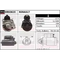 Стартер REMY 2EBVCHB DS47 35 DRS3625 Volvo S40 1 (644) Седан 2.0 136 л.с. 1995 – 2003