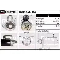 Стартер REMY DRS3708 D S4818 DT2NIK Hyundai i10