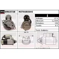 Стартер REMY DRS3728 Volvo V40 1 (645) Универсал 1.8 i 125 л.с. 1998 – 2004 DS 4838 DZ0DBV