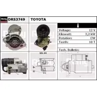 Стартер REMY DRS3749 Toyota Corolla (E110) 8 Универсал 2.0 D (CE110) 72 л.с. 1997 – 2000 W75OOKX DS485 9