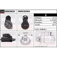 Стартер REMY MN4IGI DRS3829 DS493 9 Mercedes C-Class (S203) 2 Универсал 2.6 C 240 (2061) 170 л.с. 2001 – 2007