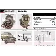 Стартер REMY 57O3G Toyota Land Cruiser Prado (J120) 3 Внедорожник 3.0 D 4D (KZJ12) 125 л.с. 2002 – 2009 DRS3855 DS496 5