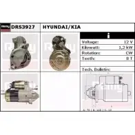 Стартер REMY 27CMN0 DRS3927 Hyundai Santa Fe (SM) 1 Кроссовер 2.7 175 л.с. 2004 – 2006 D S5037