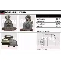 Стартер REMY DRS3975 DS50 85 39LO5 Ford Mondeo 3 (GE, BWY) Универсал 3.0 ST220 226 л.с. 2002 – 2007