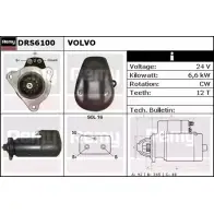 Стартер REMY DRS6100 Renault Kangoo (FC) 1 Фургон 1.6 16V bivalent 82 л.с. 2005 – 2024 DS721 0 24IJMHI