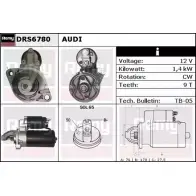 Стартер REMY GDGGOW D S7890 Audi A4 (B5) 1 Седан 2.4 150 л.с. 1995 – 1997 DRS6780