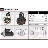 Стартер REMY ECWAZRZ Fiat Tempra (159) 2 Седан 1.9 D (159.AG) 65 л.с. 1991 – 1996 DS833 0 DRS7220