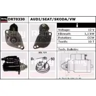 Стартер REMY Volvo V70 2 (285) Универсал 2.4 T5 260 л.с. 2004 – 2007 DRT0330 DT 1440 9YLNRE