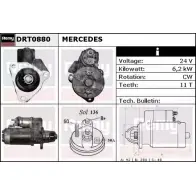 Стартер REMY DRT0880 Z8602OB Nissan Navara (D22) 1 1997 – 2016 DT1 990