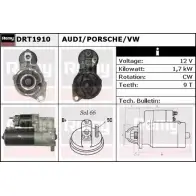 Стартер REMY Audi Q7 (4L) 1 2006 – 2015 DT30 20 DRT1910 KT9QXUP