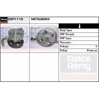 Гидроусилитель, насос гур REMY DSP1116 F53FN S YSD8C Mitsubishi Galant 8 (EA2A) Седан 2.0 (EA2A) 136 л.с. 1996 – 2000