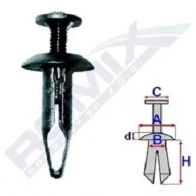 Клипса молдинга ROMIX b14992 1437980827 G1O3O EJ