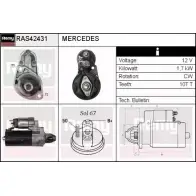 Стартер REMY Mercedes Viano (W639) 1 Минивэн 3.0 CDI (6311. 6313. 6315) 224 л.с. 2010 – 2024 RAS42431 7 0YXHOP ZLXQMQ