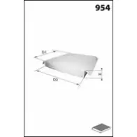 Салонный фильтр MECAFILTER 1871164 K38MV E WB77C EKR7131