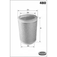 Воздушный фильтр MECAFILTER 1871293 EL3225 JAT 44 3PPES