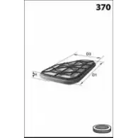 Воздушный фильтр MECAFILTER FM0WZQ1 19 K6A 1871303 EL3266
