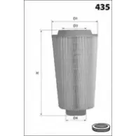 Воздушный фильтр MECAFILTER GF 7T7VS EL9113 Mercedes CLC-Class (CL203) 2 2008 – 2011 E18OVT