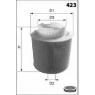 Воздушный фильтр MECAFILTER 4QQ TZ5 YU4CZ EL9249 1871502