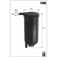 Топливный фильтр MECAFILTER 7 7I7YX4 ELG5375 DWFJG 1871815
