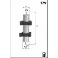 Топливный фильтр MECAFILTER ELG5467 9QWN 0M A5I4Q1 Audi A6 (C7) 4 Седан 3.0 Tdi Quattro 326 л.с. 2014 – 2018