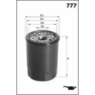 Масляный фильтр MECAFILTER E1ARU 1872092 9 F26IA ELH4254